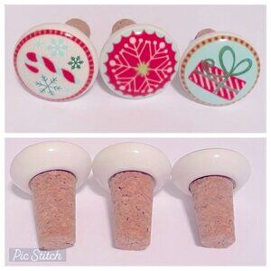 Ceramic Wine Bottle Stoppers Nwot